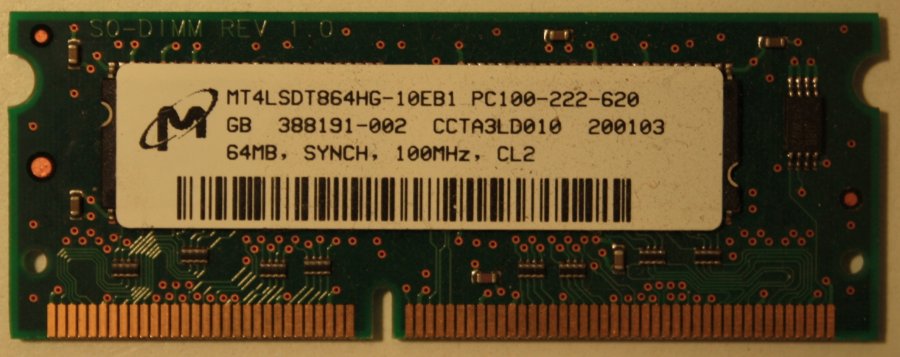 Laptop SDRAM 64Mb