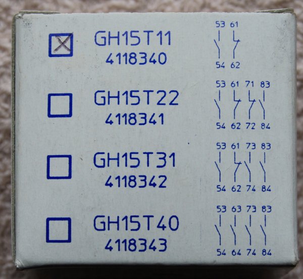 Ghisalba GH15T11 kontaktmodul (Hjälpkontakt)