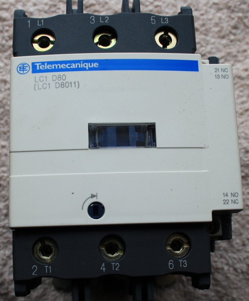 kontaktor Telemecanique LC1 D80 - LC1 D8011