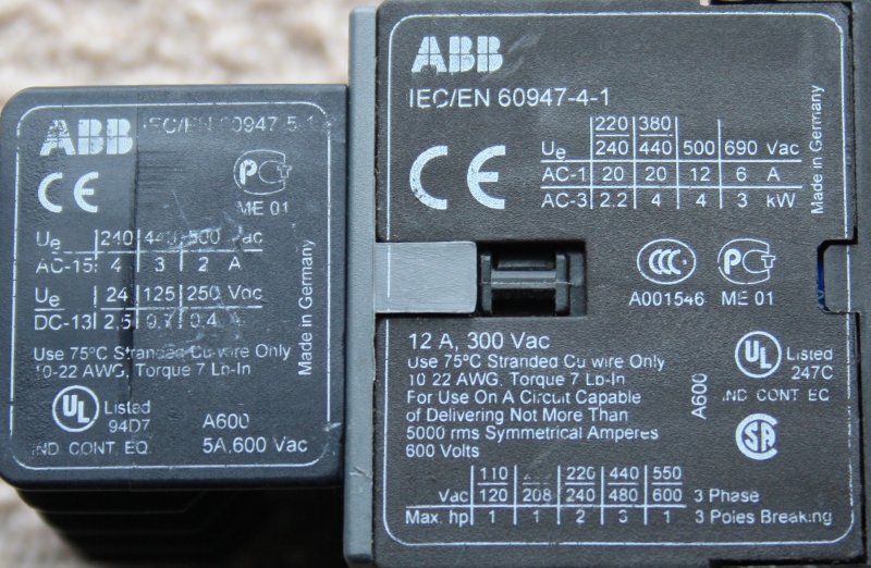 kontaktor ABB B6S-30-01-17
