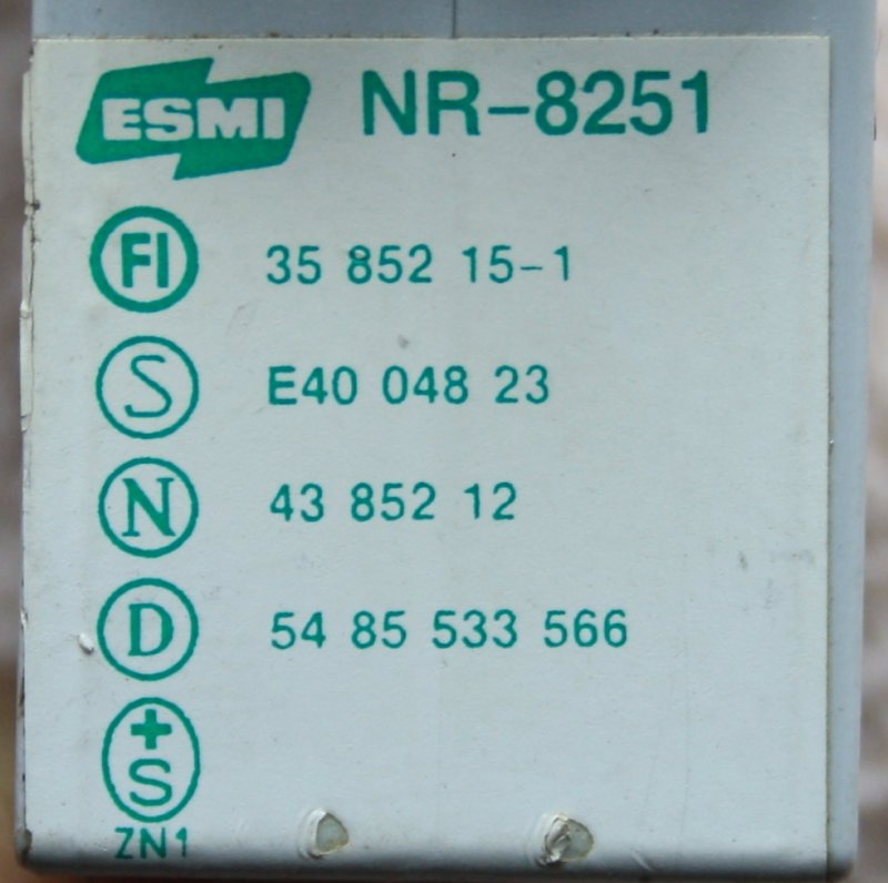 Esmi NR-8251 Hjälpkontakt / Relä