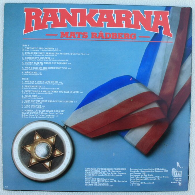 Vinyl skiva - Rankarna &  Mats Rådberg